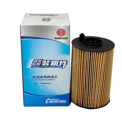 Części silnika Weichai Element filtracji oleju 10038880513 dla ciężarówki FAW Jiefang